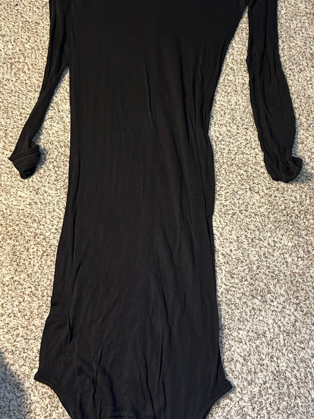Netflix Rebel Moon Black Long Sleeve Bodysuit Dress